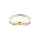 Image 6 of Two-tone gold ring with 0.005 ct diamond.