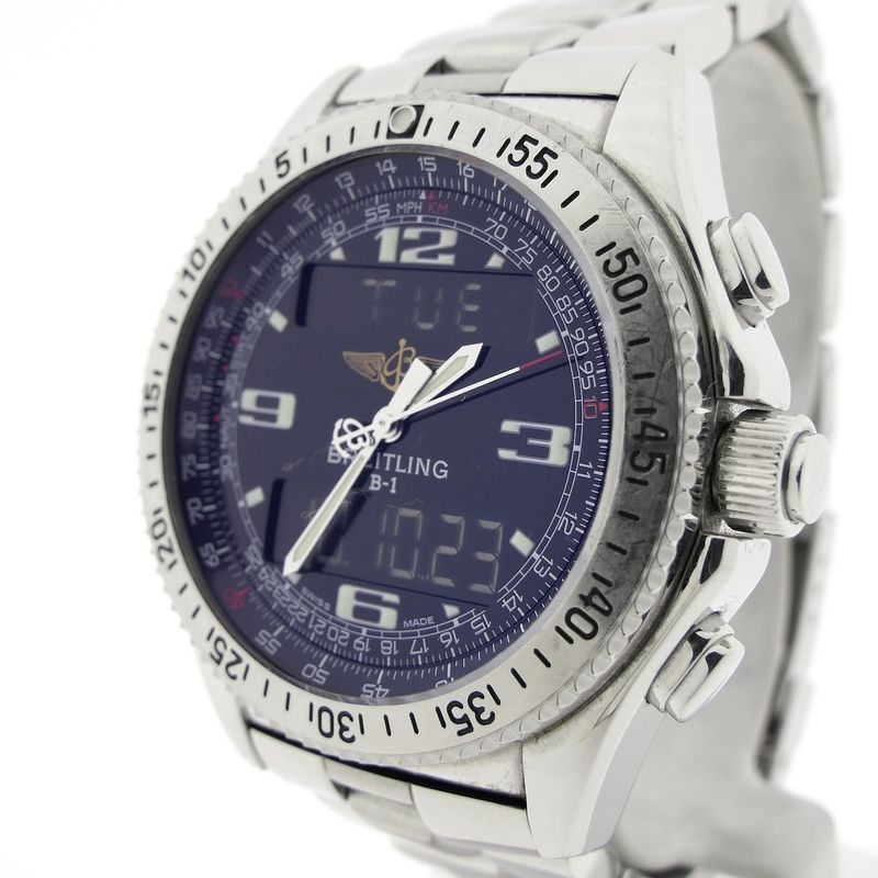 Image 3 of Breitling B-1 A68362; Analog/digital men's pilot's watch