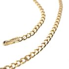 Image 4 of Gold thin gourmet link necklace | 45 cm