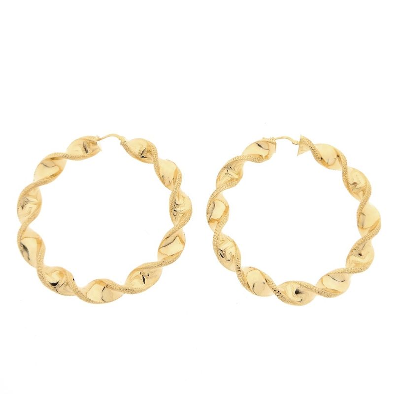 Image 3 of Gold spiral earrings