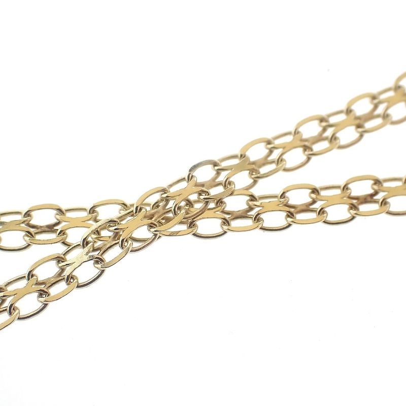 Image 4 of Gold Bismarck link bracelet | 19 cm