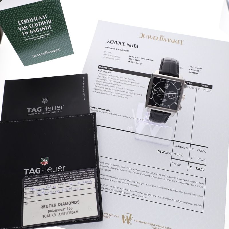 Image 20 of TAG Heuer Monaco CAW2110; Chronograph men's watch