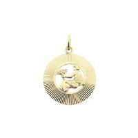 Gold zodiac sign pendant; Virgo