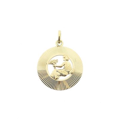 Gold zodiac sign pendant; Virgo Image 1 of Gold zodiac sign pendant; Virgo
