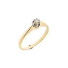 Image 1 of Gold solitaire ring with diamond | 0.07 ct. | Carnation