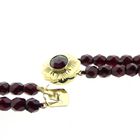 Image 17 of Antique glass bead necklace with gold clasp
