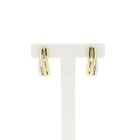 Image 1 of Bicolor Gold Earrings with Diamonds; 0.16 ct.