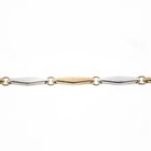 Image 5 of Two-tone gold fantasy link chain | 43 cm