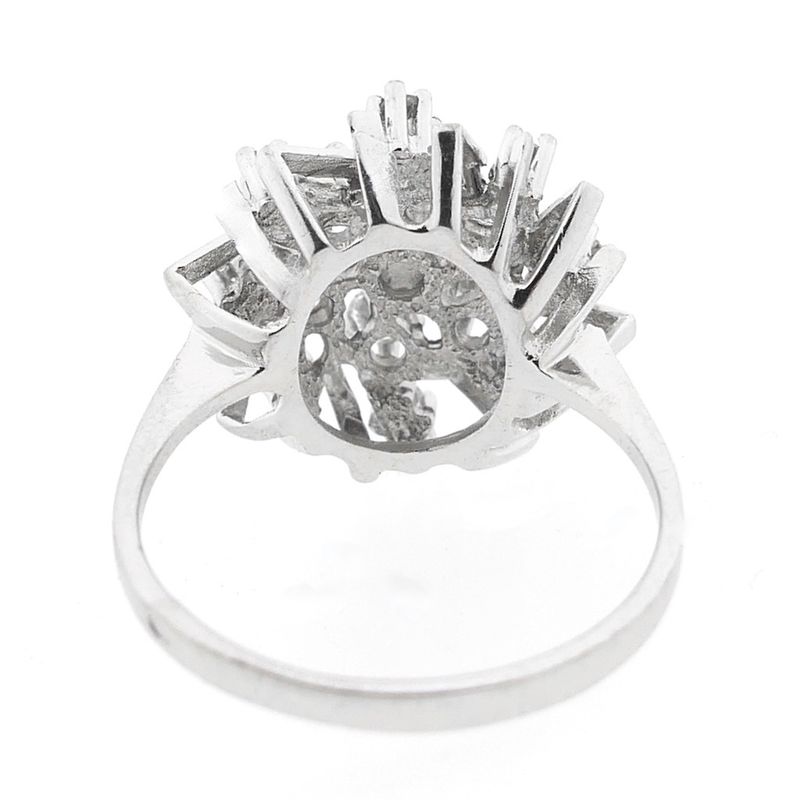 Image 4 of White gold cocktail ring with diamond | 0.5 ct.