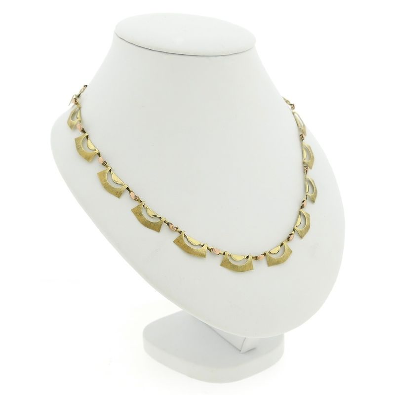 Image 2 of Two-tone gold fantasy link chain