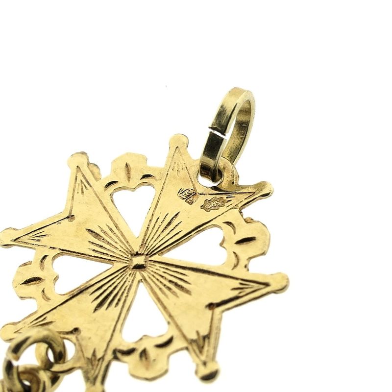 Image 9 of Gold pendant | Huguenot Cross