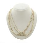 Image 1 of Pearl (baroque) necklace with gold clasp | 46 cm original €229.95 (200 promotion)