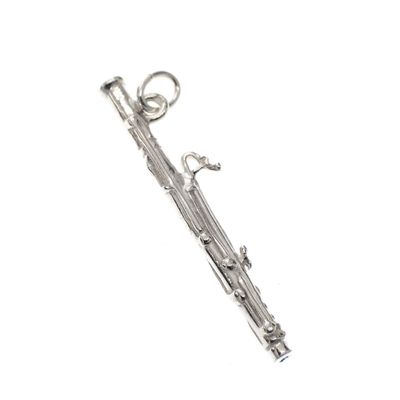Silver pendant; Bassoon Image 2 of Silver pendant; Bassoon