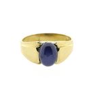Image 3 of 18 carat gold ring with star sapphire