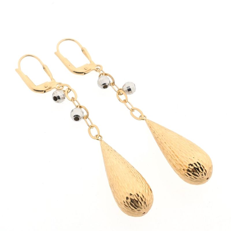 Image 5 of Two-tone gold earrings