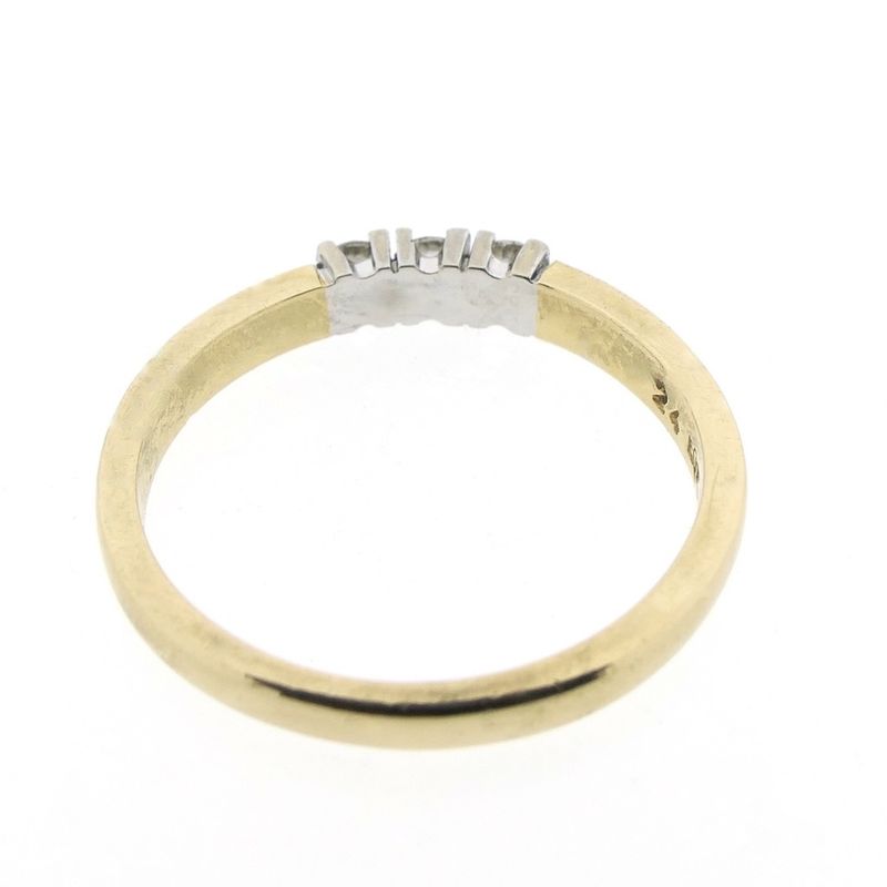 Image 5 of Gold Le Chic row ring with diamonds | 0.24 ct.