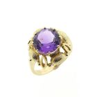 Image 1 of Vintage gold ring with amethyst