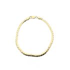 Image 3 of Gold S-link bracelet; 19 cm