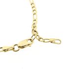 Afbeelding 5 van Gouden figaroschakel kinderarmband met graveerplaatje | 13 cm - 14,5 cm