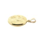 Afbeelding 8 van Vintage gouden medaillon hanger; Floraal design