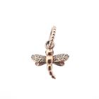 Image 1 of Pandora Moments dangle charm; Rose gold plated; Dragonfly