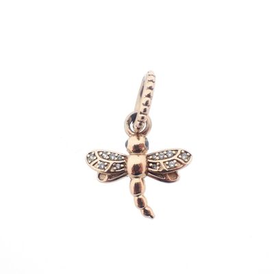 Pandora Moments dangle charm; Rose gold plated; Dragonfly Image 1 of Pandora Moments dangle charm; Rose gold plated; Dragonfly