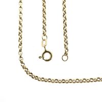 Gold jasseron link chain | 54 cm