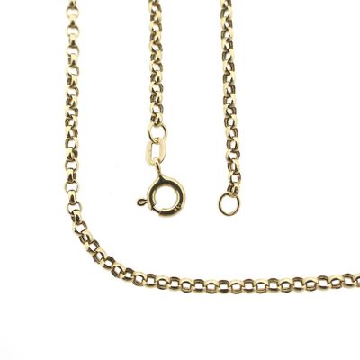 Image 1 of Gold jasseron link chain | 54 cm