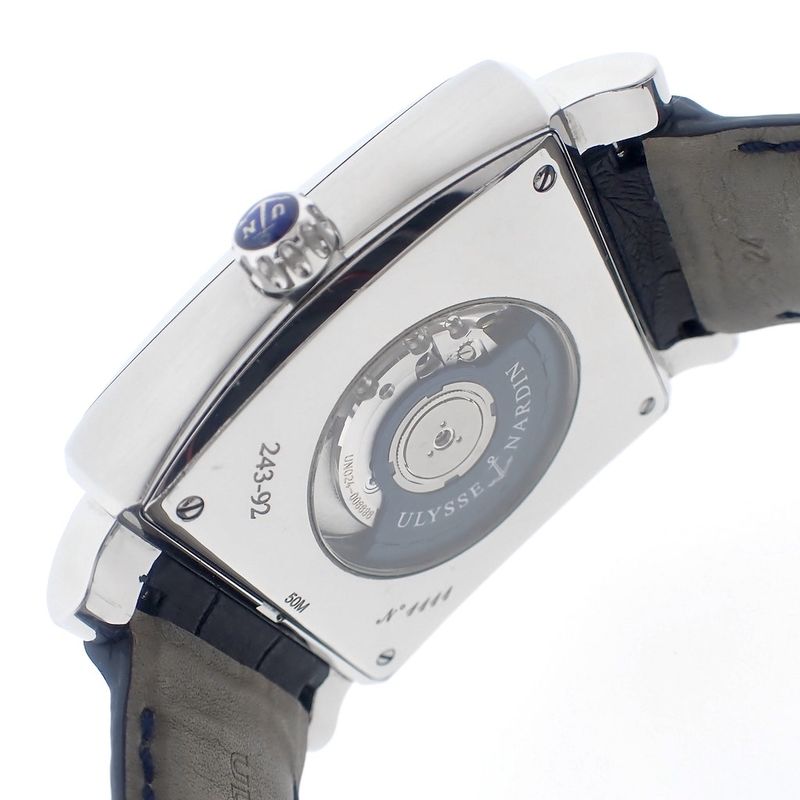 Image 10 of Ulysse Nardin Quadrato Dual Time; GMT Men's watch