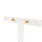 Image 4 of Gold stud earrings with zirconia