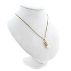 Afbeelding 4 van Bicolor gouden hanger met parel en diamant; 0,20 ct.