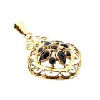 Image 4 of Gold Pendant with Garnet