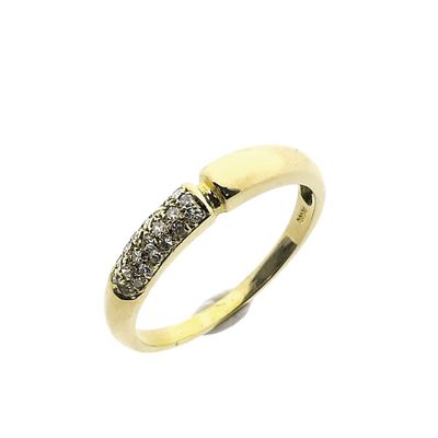 Image 1 of Gold ring with diamond; 0.20 ct.