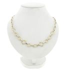 Image 1 of Bicolor Gold Necklace with Fantasy Links; 14 Karat; 45.5 cm