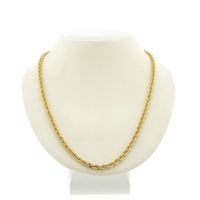 Gold twisted link chain