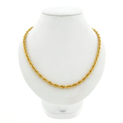 Image 1 of Gold twisted link chain