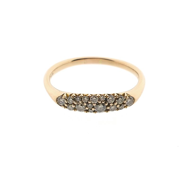 Image 3 of Rose Gold Ring with Diamonds; Approx. 0.28 ct.