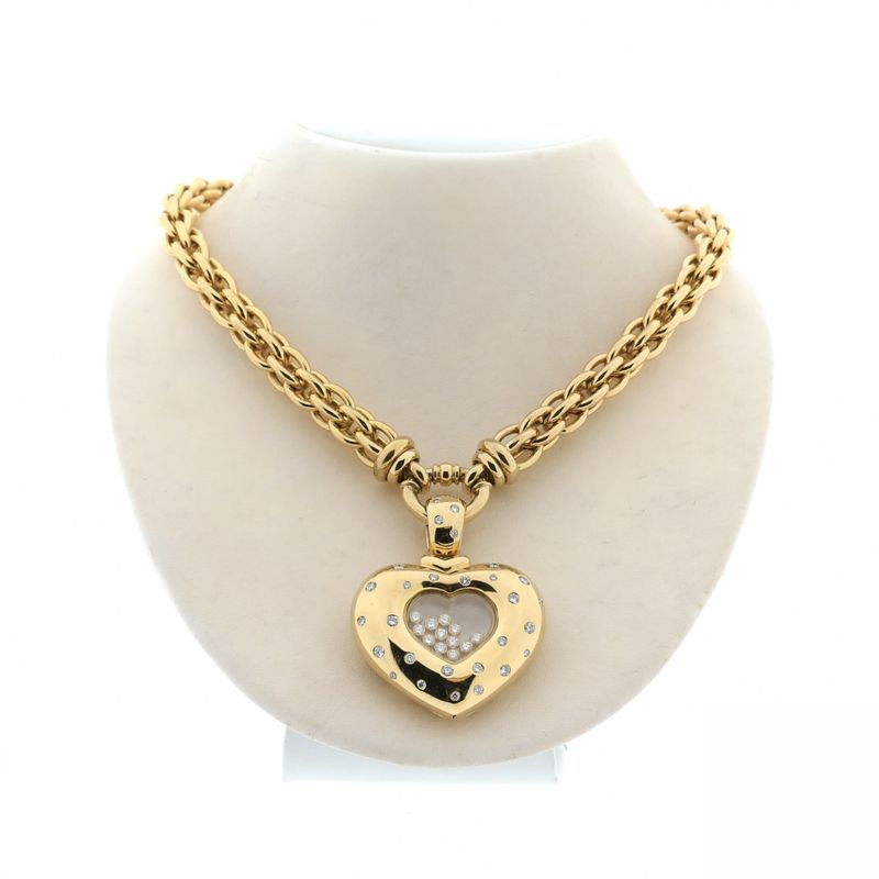 Image 1 of 18-karat gold necklace with a detachable pendant | 1.62 ct. diamond | Chopard
