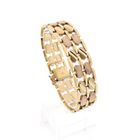 Image 1 of 8 carat bicolor link bracelet