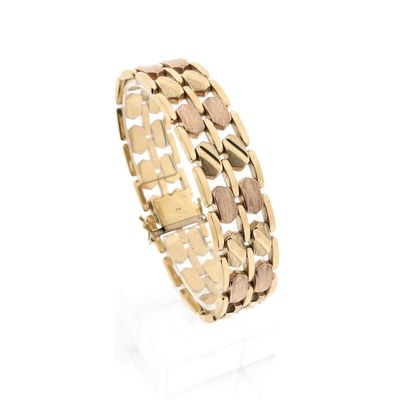 8 carat bicolor link bracelet Image 1 of 8 carat bicolor link bracelet