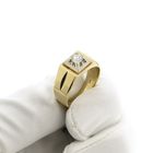 Image 12 of Two-tone gold solitaire ring with diamond | 0.36 ct.