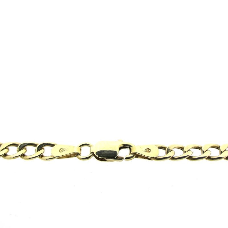 Image 5 of Gold gourmet link chain | 50 cm