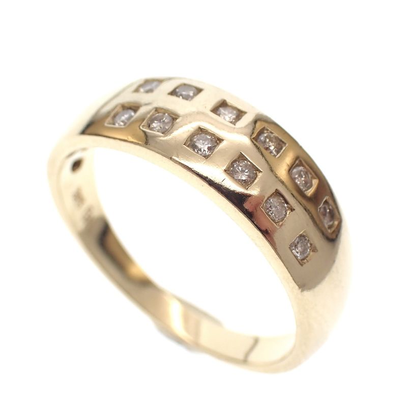 Image 1 of Gold ring with diamond | 0.12 ct.