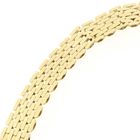 Image 7 of Golden Panther Link Necklace with Sapphire | 45 cm