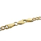 Image 7 of 8K Two-tone gourmet link bracelet with diamond; 0.03 ct. | 21 cm