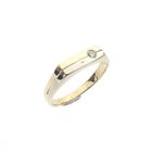 Image 1 of Two-tone ring with diamond | 0.025 ct