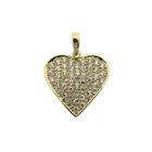Image 1 of Gold pendant of a heart with zirconia