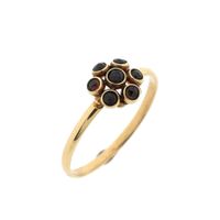 Gold ring with garnet