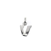 Silver charm; Letter V