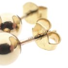 Image 5 of Gold stud earrings with round button